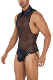 CandyMan Men's Underwear 99720 Work-N-Play Bodysuit Color Black