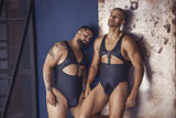 CandyMan Men's Underwear 99728X Work-N-Play Bodysuit Color Black