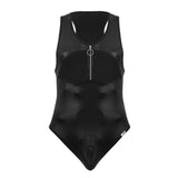 CandyMan Men's Underwear 99728X Work-N-Play Bodysuit Color Black
