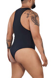 CandyMan Men's Underwear 99728X Work-N-Play Bodysuit Color Black