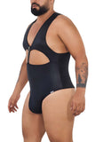 CandyMan Men's Underwear 99728X Work-N-Play Bodysuit Color Black