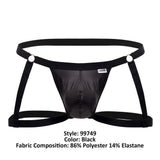 CandyMan Men's Underwear 99749 Garter Jockstrap Color Black