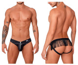 CandyMan Men's Underwear 99753 Fringe Jockstrap Color Black