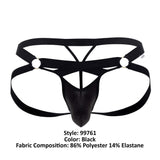 CandyMan Men's Underwear 99761 Jock G-String Color Black