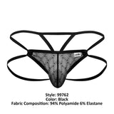 CandyMan Men's Underwear 99762 Jock G-String Color Black