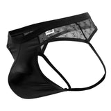 CandyMan Men's Underwear 99763 Lace Jockstrap Color Black