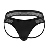 CandyMan Men's Underwear 99763 Lace Jockstrap Color Black