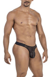 CandyMan Men's Underwear 99771 Mesh Thongs Color Black