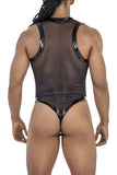 CandyMan Men's Underwear 99774 Gladiator Bodysuit Color Black