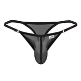 CandyMan Men's Underwear 99776 Mesh Thongs Color Black
