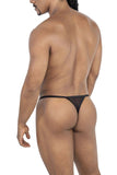 CandyMan Men's Underwear 99776 Mesh Thongs Color Black
