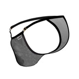 CandyMan Men's Underwear 99776 Mesh Thongs Color Black