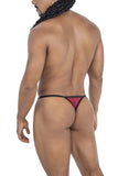 CandyMan Men's Underwear 99776 Mesh Thongs Color Burgundy
