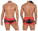 CandyMan Men's Underwear 99779 Mesh Lace Trunks Color Black