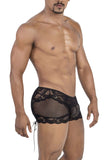 CandyMan Men's Underwear 99779 Mesh Lace Trunks Color Black