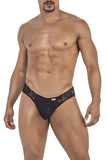 CandyMan Men's Underwear 99784 Lace Thongs Color Black