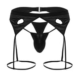 CandyMan Men's Underwear 99785 Garter Outfit Color Black