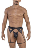 CandyMan Men's Underwear 99785 Garter Outfit Color Black
