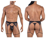 CandyMan Men's Underwear 99785 Garter Outfit Color Black