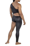 CandyMan Men's Underwear 99786 One Shoulder One Leg Bodysuit Color Black