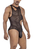 CandyMan Men's Underwear 99788 Mesh Bodysuit Color Black