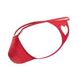 CandyMan Men's Underwear 99789 Heart Thongs Color Red