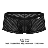 CandyMan Men's Underwear 99790 Mesh Trunks Color Black