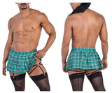 CandyMan Men's Underwear 99799 Garter Outfit Color Green