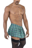 CandyMan Men's Underwear 99799 Garter Outfit Color Green