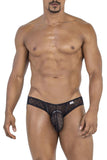 CandyMan Men's Underwear 99812 Sheer Lace Mesh Men's Briefs Black