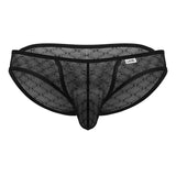 CandyMan Men's Underwear 99812 Sheer Lace Mesh Men's Briefs Black