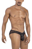 CandyMan Men's Underwear 99812 Sheer Lace Mesh Men's Briefs Black