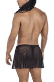 CandyMan Men's Underwear 99813 Mesh Skirt Color Black