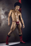 CandyMan Men's Underwear 99819 Dom Thongs Color Gloss Wine