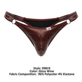 CandyMan Men's Underwear 99819 Dom Thongs Color Gloss Wine
