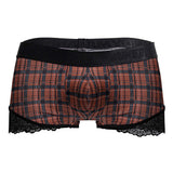 CandyMan Men's Underwear 99821 Back to School Trunks Color Red Plaid