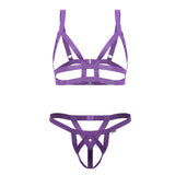 CandyMan Men's Underwear 99822 Two Piece Outfit Color Violet
