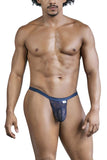 CandyMan Men's Underwear 99823 Lace Thongs Color Blue