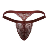 CandyMan Men's Underwear 99823 Lace Thongs Color Wine