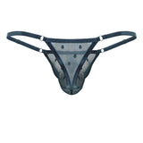 CandyMan Men's Underwear 99824 Mesh Thongs Color Green