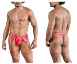 CandyMan Men's Underwear 99825 Dom Outfit Color Red