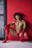 CandyMan Men's Underwear 99825 Dom Outfit Color Red