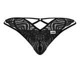 CandyMan Men's Underwear 99829 Lace Thongs Color Black