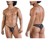 CandyMan 99829 Lace Thongs Color Black