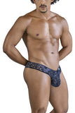 CandyMan 99830 Lace Briefs Color Black-Navy