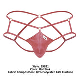 CandyMan Men's Underwear 99831 Cage Jockstrap Color Hot Pink