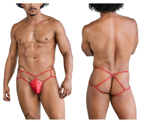 CandyMan 99831 Cage Jockstrap Color Red