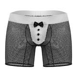 CandyMan Men's Underwear 99834 Tuxedo Trunks Color Black