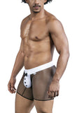 CandyMan Men's Underwear 99834 Tuxedo Trunks Color Black