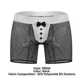 CandyMan Men's Underwear 99834 Tuxedo Trunks Color Black